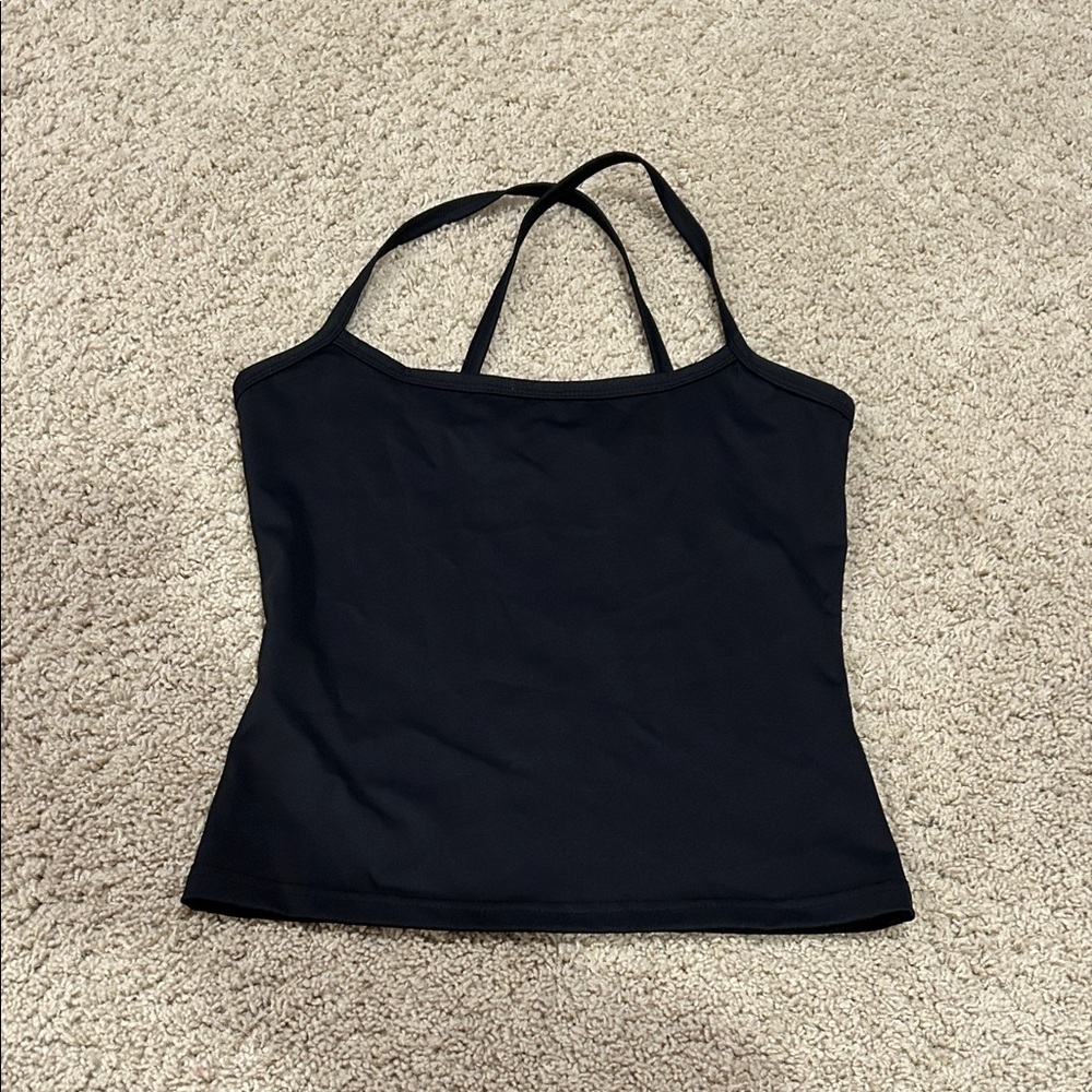 SHEIN Black Kids Strappy Tank Top